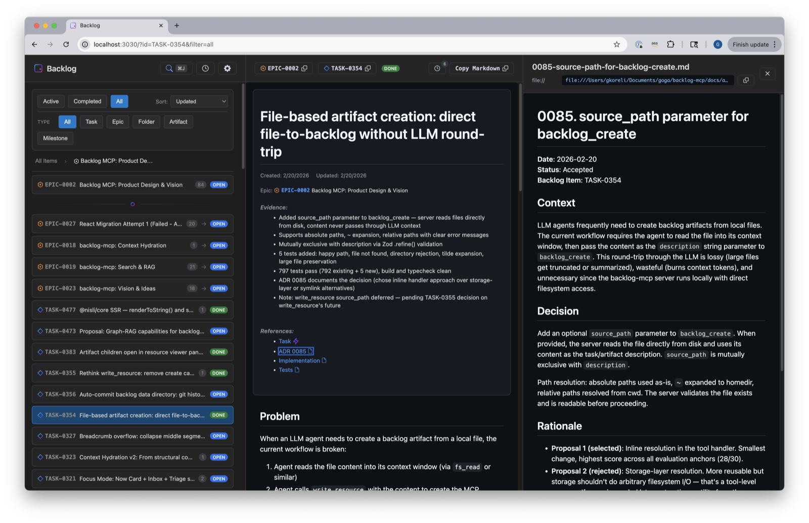 backlog-mcp viewer UI